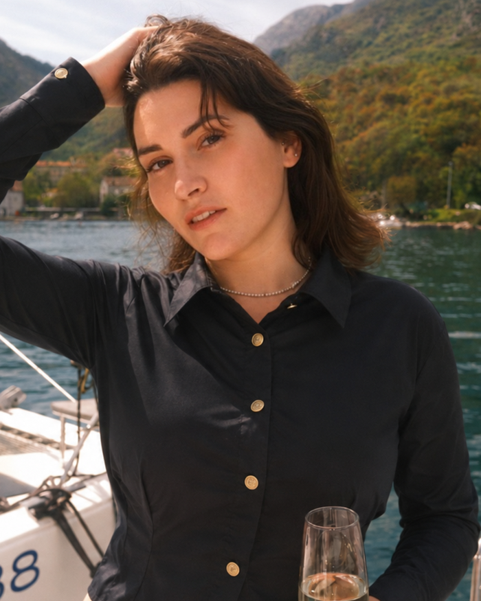 Taillierte Bluse Aura