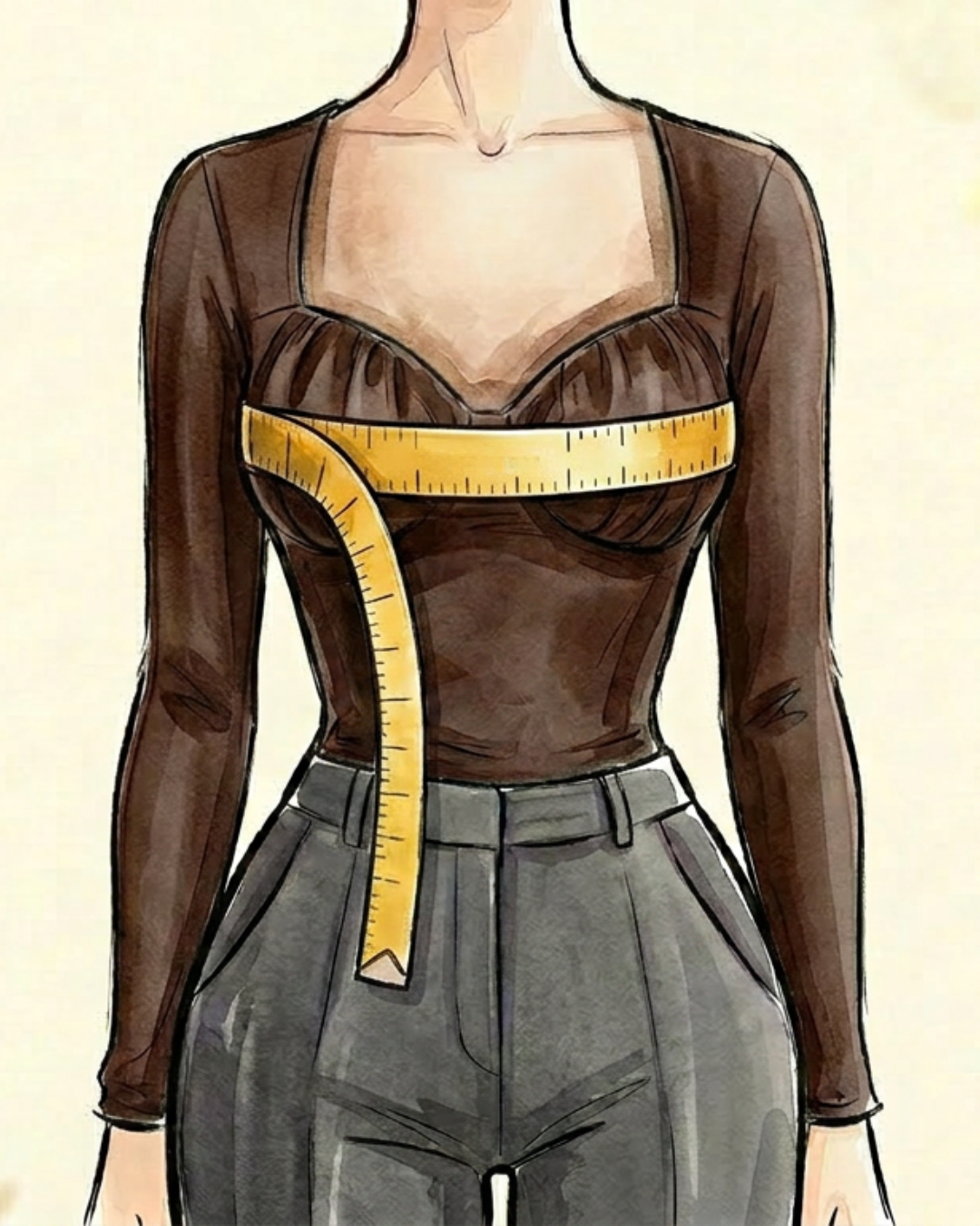 How to measure your bust